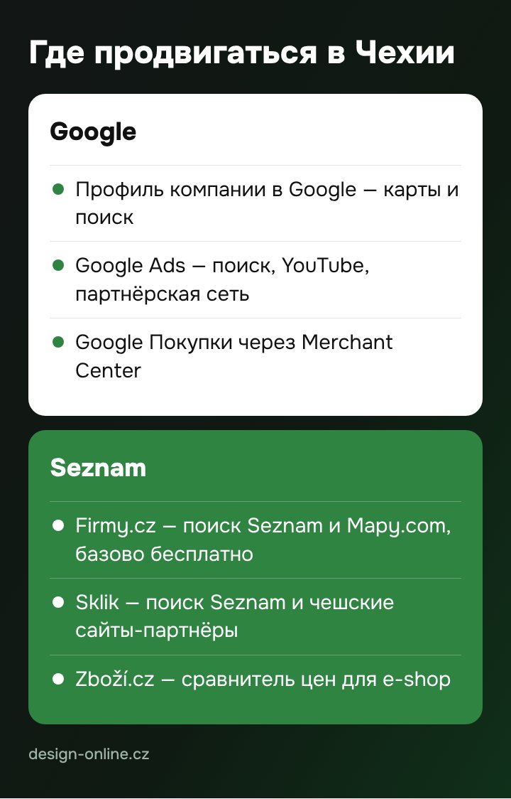 Где продвигаться в Чехии