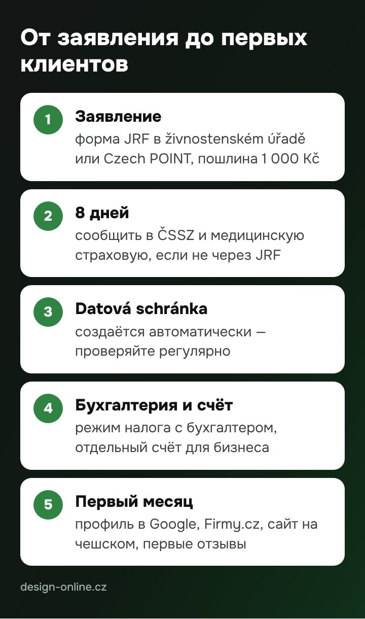 От заявления до первых клиентов